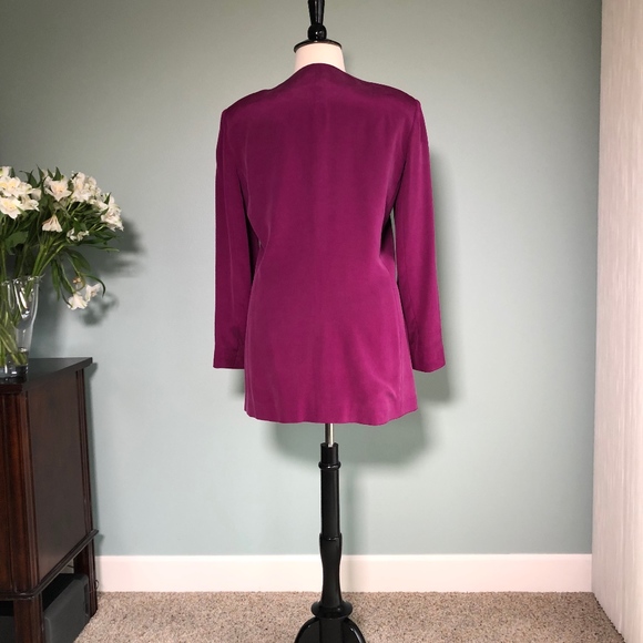 Liz Claiborne silk classic jacket 14 - Picture 6 of 7